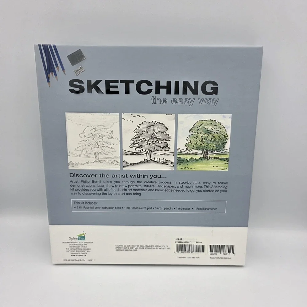 Sketching The Easy Way- Discover the Artist Within You- Kit By Spice Box